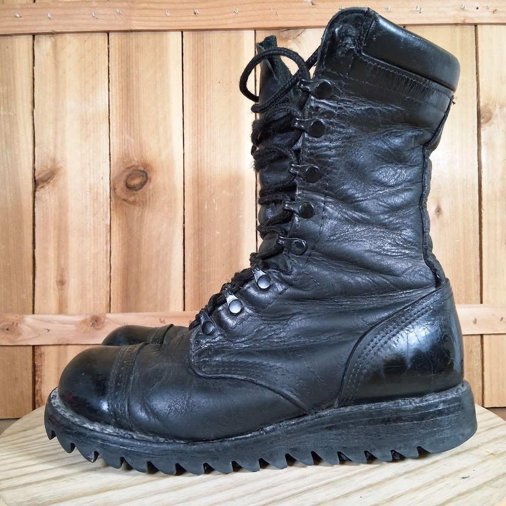 Corcoran 1525 10" Field Jump Boots Mens 8 E Black Leather Military Combat USA
